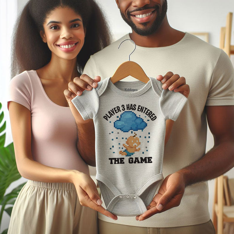 Kiddiepro Gamer Baby Bodysuit Gaming Buddy Outfit Player 3 Newborn clothes