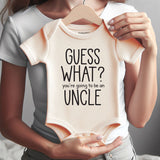 Personalized Baby Clothes Cute Pregnancy Announcement Outfit Uncle to be Reveal Gift Funny Baby Shower Keepsake Bodysuit Vêtements bébé