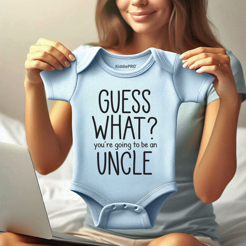 Personalized Baby Clothes Cute Pregnancy Announcement Outfit Uncle to be Reveal Gift Funny Baby Shower Keepsake Bodysuit Vêtements bébé