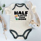 Half Indian Funny Baby bodysuit Culture Heritage India Flag Gift For Indian Parents Baby rompers