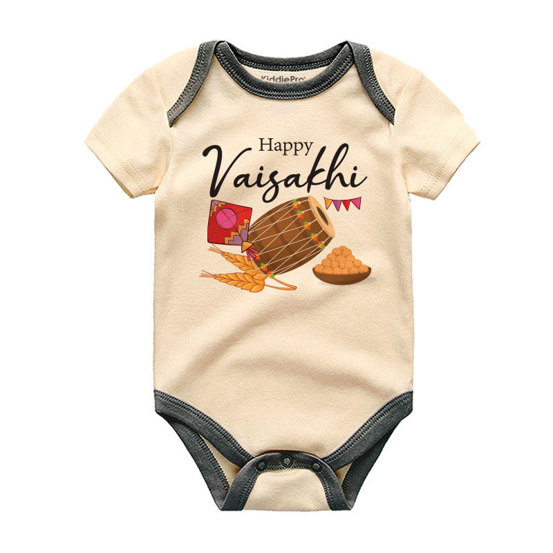 Happy Vaisakhi Baby Clothes Vaisakhi Celebration Baby Outfit Punjabi Cultural Festival Baby Clothes