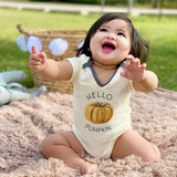 Hello Pumpkin Custom Baby Clothes First Fall Autumn Thanksgiving Outfit Personalized Boy Girl Bodysuit Halloween Costume Pregnancy Reveal Baby Shower Gift