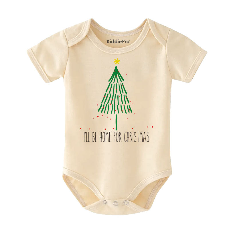 I'll be coming home for christmas baby boy girl clothes First Christmas baby outfit