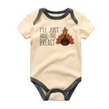 Turkey Baby Clothes Adorable Cute Funny Newborn First Thanksgiving Bodysuit Boy Girl Clothes Fall Autumn Outfit Custom Baby Shower Gift  Food Pun Foodie Personalized Shirt