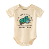 Funny diaper humor baby boy girl clothes Future hockey player outfit