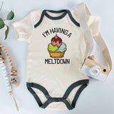 I’m Having a Meltdown Cute Funny Ice Cream Unisex Baby Bodysuit Sweet Baby Shower Gift for Ice Cream Lovers