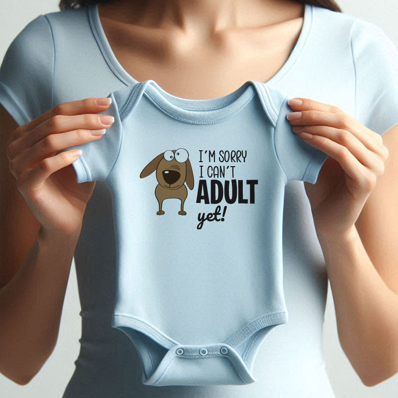 Funny Baby Quote Outfit I Can’t Adult Yet Baby Clothes Personalized Unisex Infant Bodysuit Vêtements bébé
