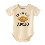 I'm the rice to your adobo cute funny Filipino cuisine unisex newborn infant baby boy girl bodysuits