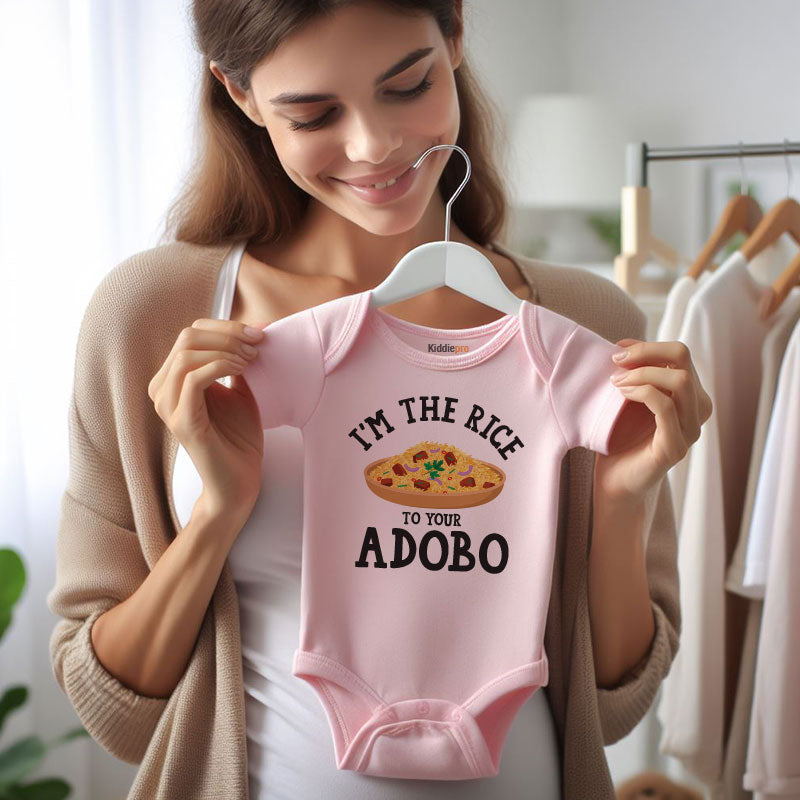 I'm the rice to your adobo cute funny Filipino cuisine unisex newborn infant baby boy girl bodysuits