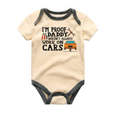 Auto Car Mechanic Baby Bodysuit, Car Enthusiast Baby clothes, Funny Mechanic Dad Baby Apparel, baby shower gift