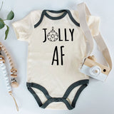 Jolly AF Baby Clothes Funny Inappropriate Custom Baby Boy Girl Bodysuit First Christmas Outfit