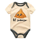 Little Samosa Baby bodysuit Lil Samosa Shirt Funny Indian Baby Outfit Samosa Baby clothes, Food Pun Baby gift