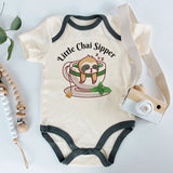 Little Chai Sipper Baby Boy Girl Clothes Cute Indian Custom Baby Bodysuit Tea Lover Foodie baby Outfit