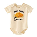 Cute Indian Dessert Baby Clothes Little Gulab Jamun Bodysuit Food Pun Outfit