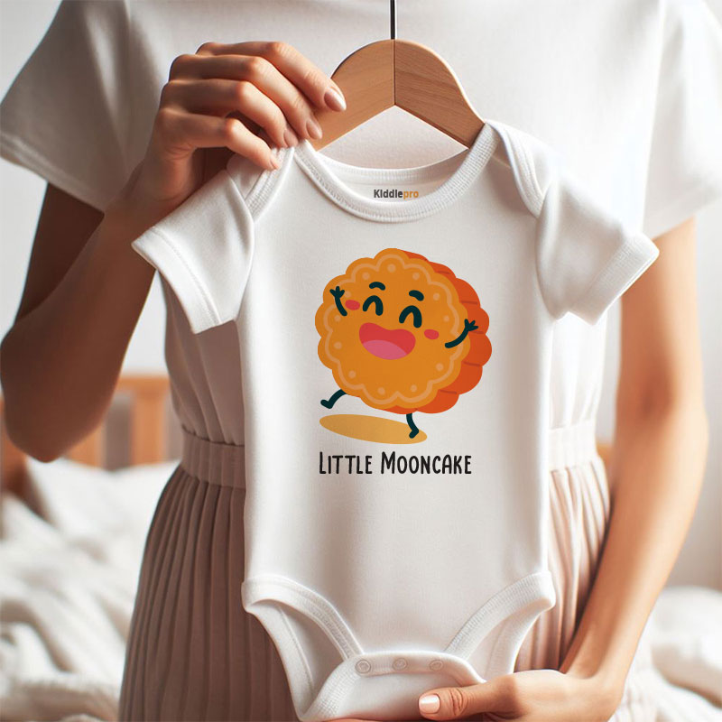 Little Mooncake Newborn Outfit moon festival Infant Clothes mid autumn Baby Bodysuit Vêtements bébé