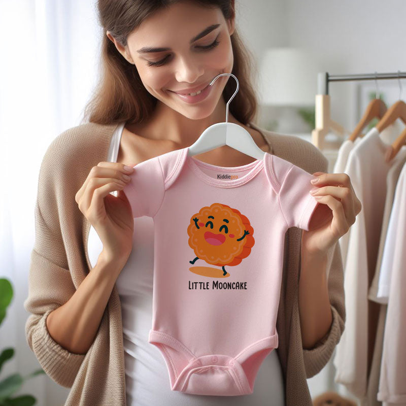 Little Mooncake Newborn Outfit moon festival Infant Clothes mid autumn Baby Bodysuit Vêtements bébé