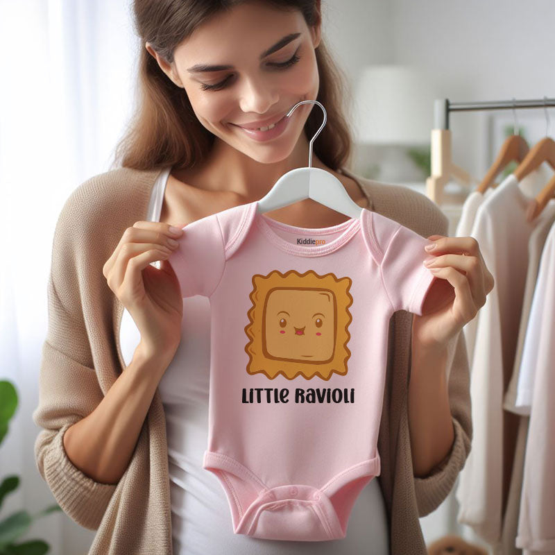 Little Ravioli Infant Bodysuit Adorable Italian Heritage Baby Clothes Pasta Lover Outfit Vêtements bébé