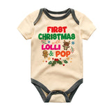 My First Christmas with Lolli and Pop Cute Cozy Newborn Infant Baby Boy Girl Clothes