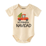 Mi Primera Navidad Cute Spanish First Christmas Baby Bodysuit Unisex Infant Baby Clothing Baby Boy Girl Clothes Newborn Gift Custom Baby Outfit Keepsake