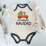 Mi Primera Navidad Cute Spanish First Christmas Baby Bodysuit Unisex Infant Baby Clothing Baby Boy Girl Clothes Newborn Gift Custom Baby Outfit Keepsake