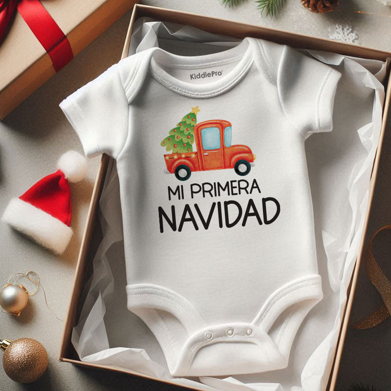 Mi Primera Navidad Cute Spanish First Christmas Baby Bodysuit Unisex Infant Baby Clothing Baby Boy Girl Clothes Newborn Gift Custom Baby Outfit Keepsake