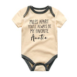 Favorite Auntie Baby Bodysuit Long Distance Baby Gift for Niece and Nephew Cute Aunt Pregnancy Announcement Outfit