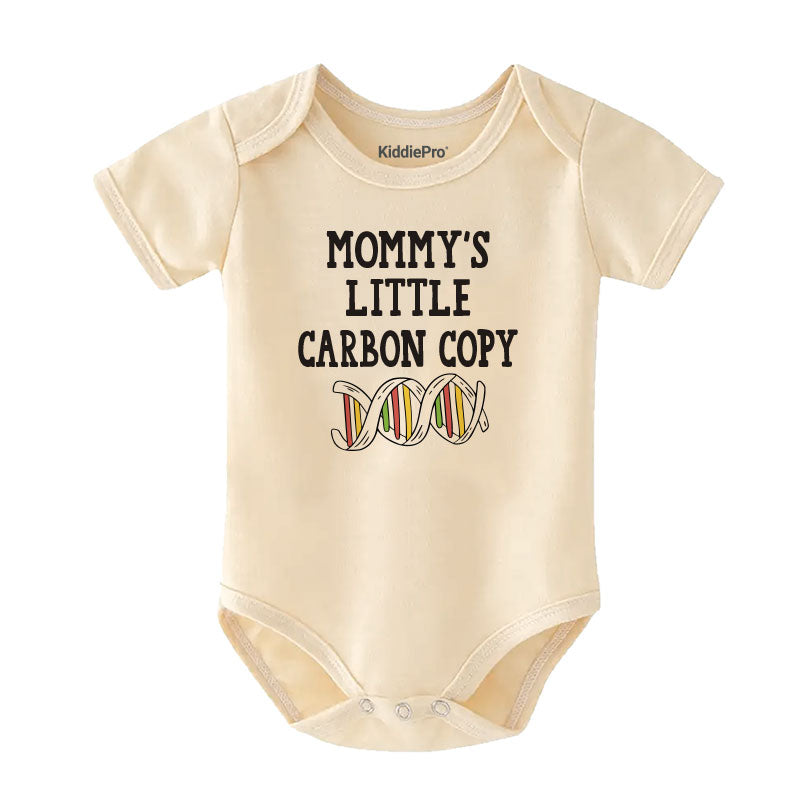 Mommy's little carbon copy Cute unisex infant baby boy girl clothes science enthusiast gift mom's little me outfit newborn gift bodysuit