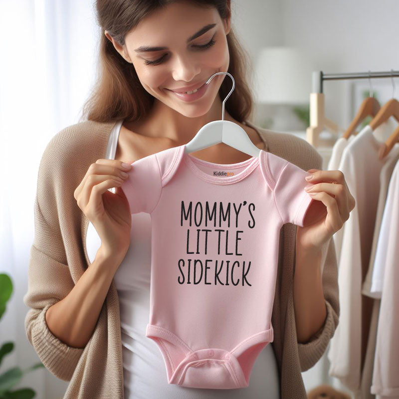 Mommy’s Little Sidekick Cute Baby Bodysuit Adorable Newborn Outfit Unisex infant clothing