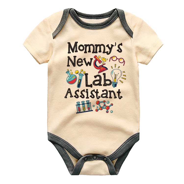 Mommy's new lab assistant baby bodysuit Laboratory analyst Mama's assistant baby sleeper