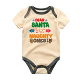 Dear Santa they are the naughty ones baby clothes First Christmas baby outfit