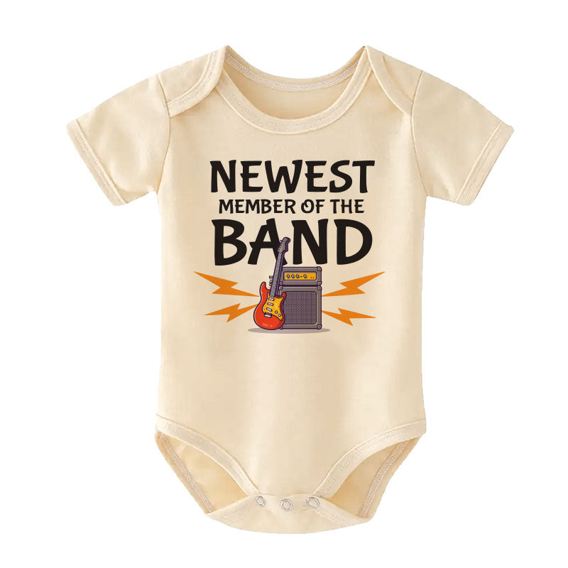 Future Rock Star Baby Bodysuit Newest Band Member Baby Boy Girl Outfit Music Lover Newborn Outfit Guitar themed baby clothes Unique Personalized Newborn Gift