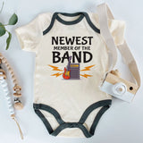 Future Rock Star Baby Bodysuit Newest Band Member Baby Boy Girl Outfit Music Lover Newborn Outfit Guitar themed baby clothes Unique Personalized Newborn Gift