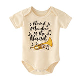 Cute Future Trumpet Player Baby Clothes Family Musician Gift Trempet brass wind musical instrument shirt Newest member of the band Baby boy girl outfit