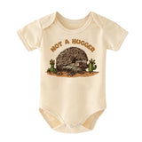 Cute Funny Hedgehog Baby Bodysuit Not a hugger baby Clothing Animal Theme Baby boy girl clothes porcupine Baby Romper Custom Shirt