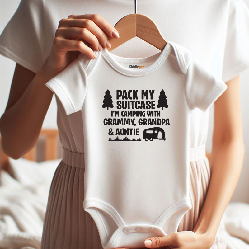 Family Vacation Travel Baby boy girl Clothes outdoor shirt camping buddy romper custom unisex bodysuit newborn gift
