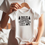 Family Vacation Travel Baby boy girl Clothes outdoor shirt camping buddy romper custom unisex bodysuit newborn gift