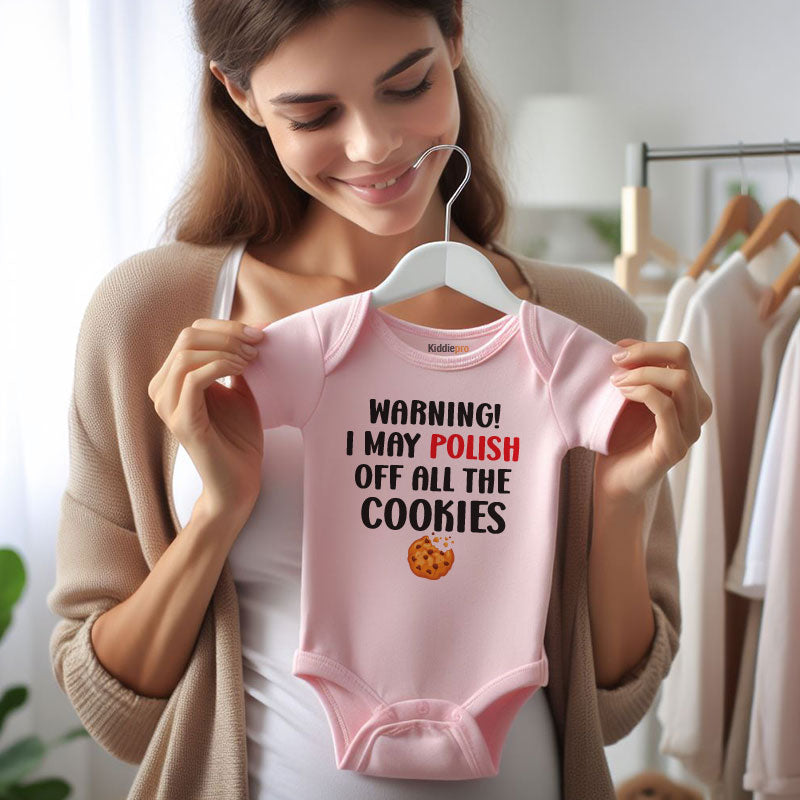 Cute Gift for Polish Parents Cookie Lover Outfit Pastry Bakery Romper heritage cultural baby bodysuit