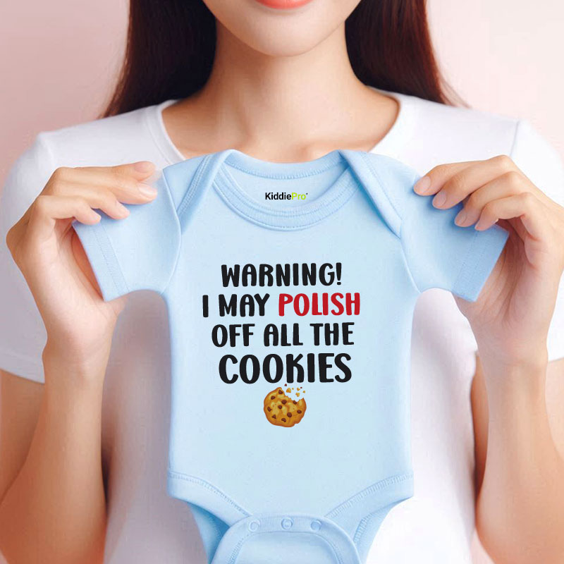 Cute Gift for Polish Parents Cookie Lover Outfit Pastry Bakery Romper heritage cultural baby bodysuit