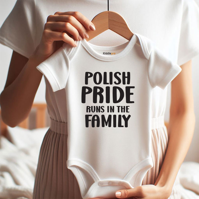 Polish Pride Baby Romper heritage cultural custom baby bodysuit Cute Polish Baby Clothes