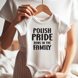 Polish Pride Baby Romper heritage cultural custom baby bodysuit Cute Polish Baby Clothes