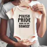 Polish Pride Baby Romper heritage cultural custom baby bodysuit Cute Polish Baby Clothes