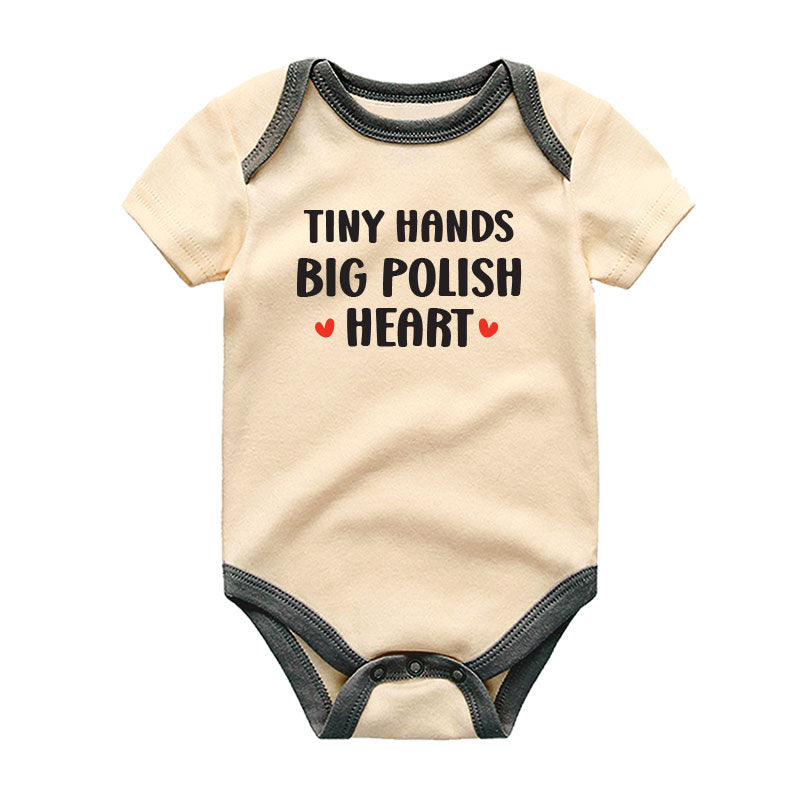 Tiny Hands Polish Outfit Pastry Bakery Romper heritage cultural baby bodysuit