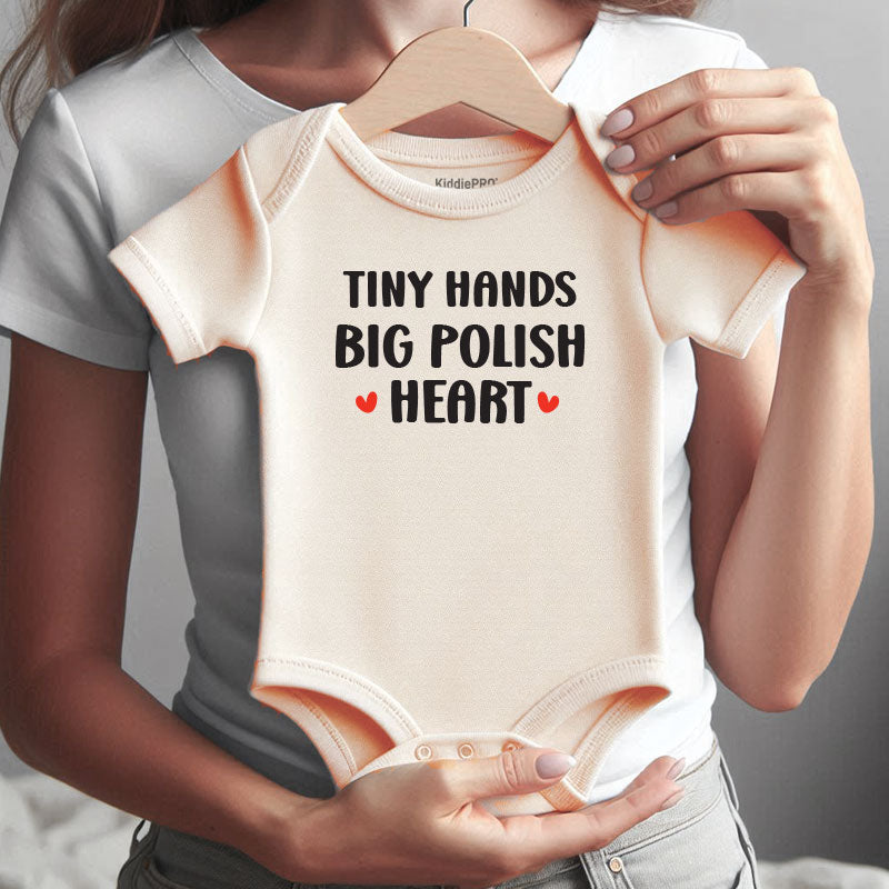 Tiny Hands Polish Outfit Pastry Bakery Romper heritage cultural baby bodysuit