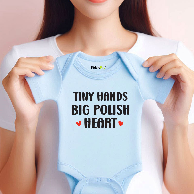 Tiny Hands Polish Outfit Pastry Bakery Romper heritage cultural baby bodysuit