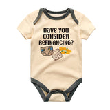 Have You Considered Refinancing? Funny Mortgage Baby Bodysuit – Personalized Newborn Outfit