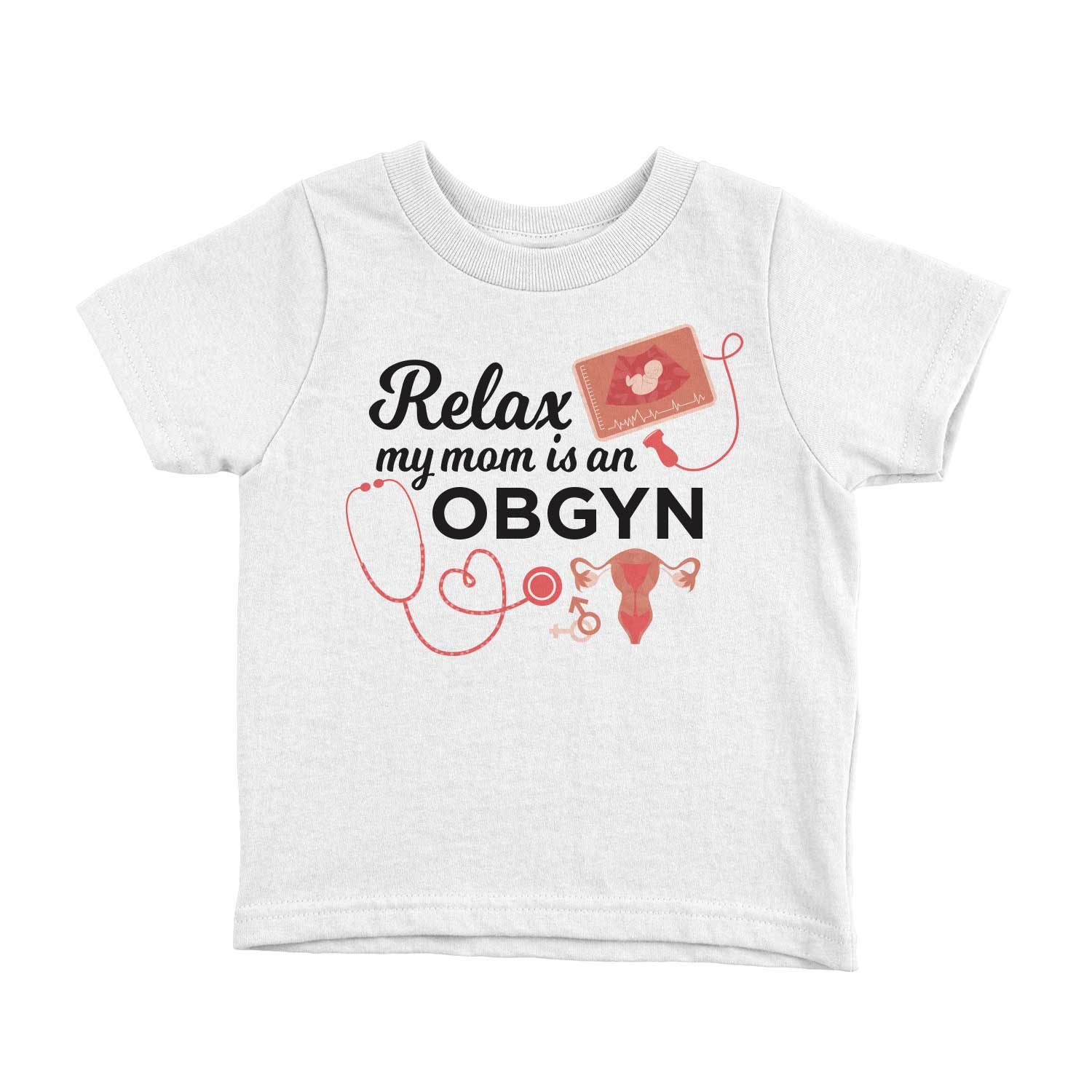 Relax my mom is an OBGYN Baby Bodysuits