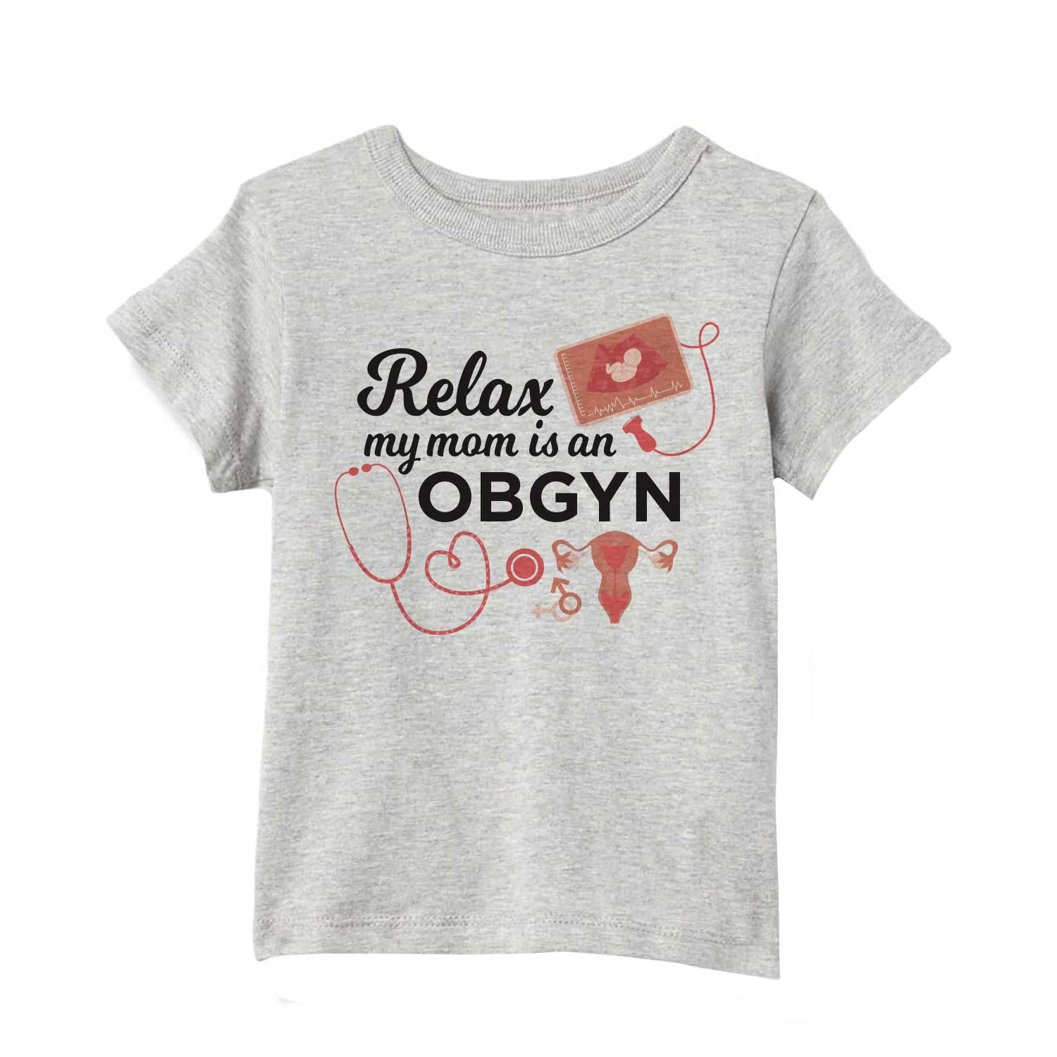 Relax my mom is an OBGYN Baby Bodysuits