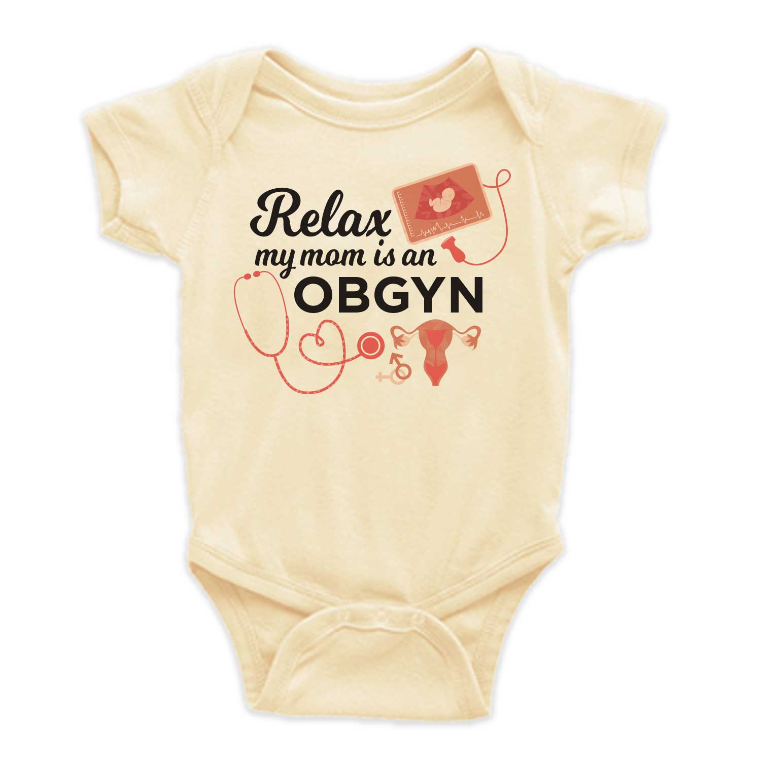 Medical Doctor Baby Bodysuits-Mommy Nurse