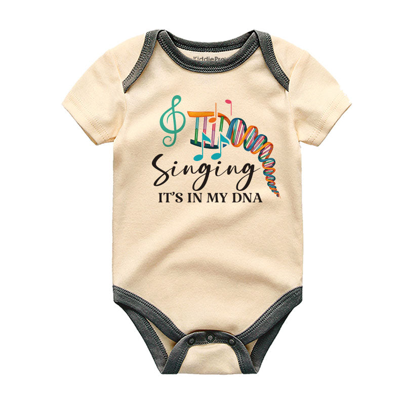 Singing Baby boy girl Outfit DNA Music Baby Clothes little singer Baby Bodysuit Music Lover Baby Gift