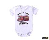 Sound the Alarm Baby Clothes Pregnancy Baby announcement  Firemans Truck Firetruck Theme Baby bodysuit(SKU#33)